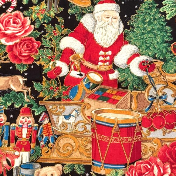 Fabric Lot Holiday Christmas Vintage 4 Large Pieces Concord Kessler 90s Red - Picture 7 of 10